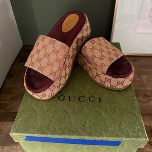 Gucci Platform Slides